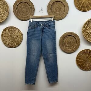 Old Navy High Rise OG Straight Leg Jeans 6 Blue Denim
